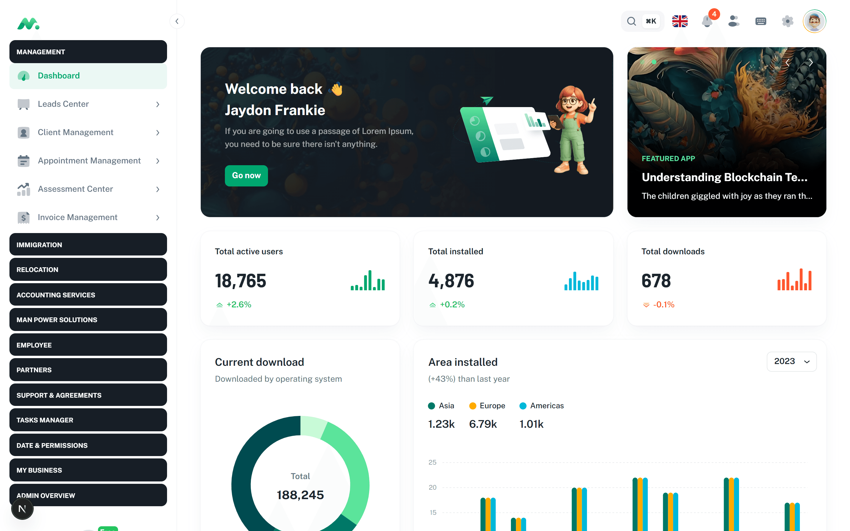 Relofy admin operations dashboard